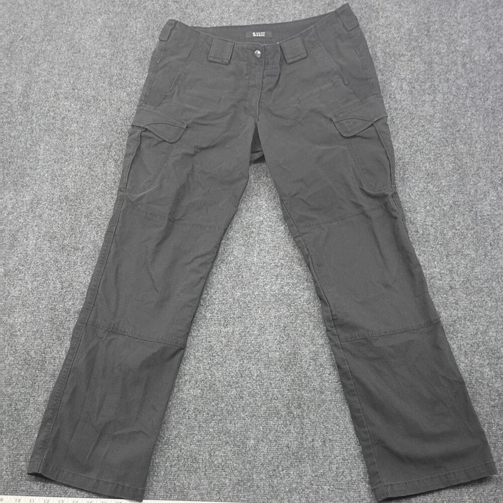5.11 Tactical Cargo Pants Womens Size 14 Black Straight Leg Workwear Trouser
